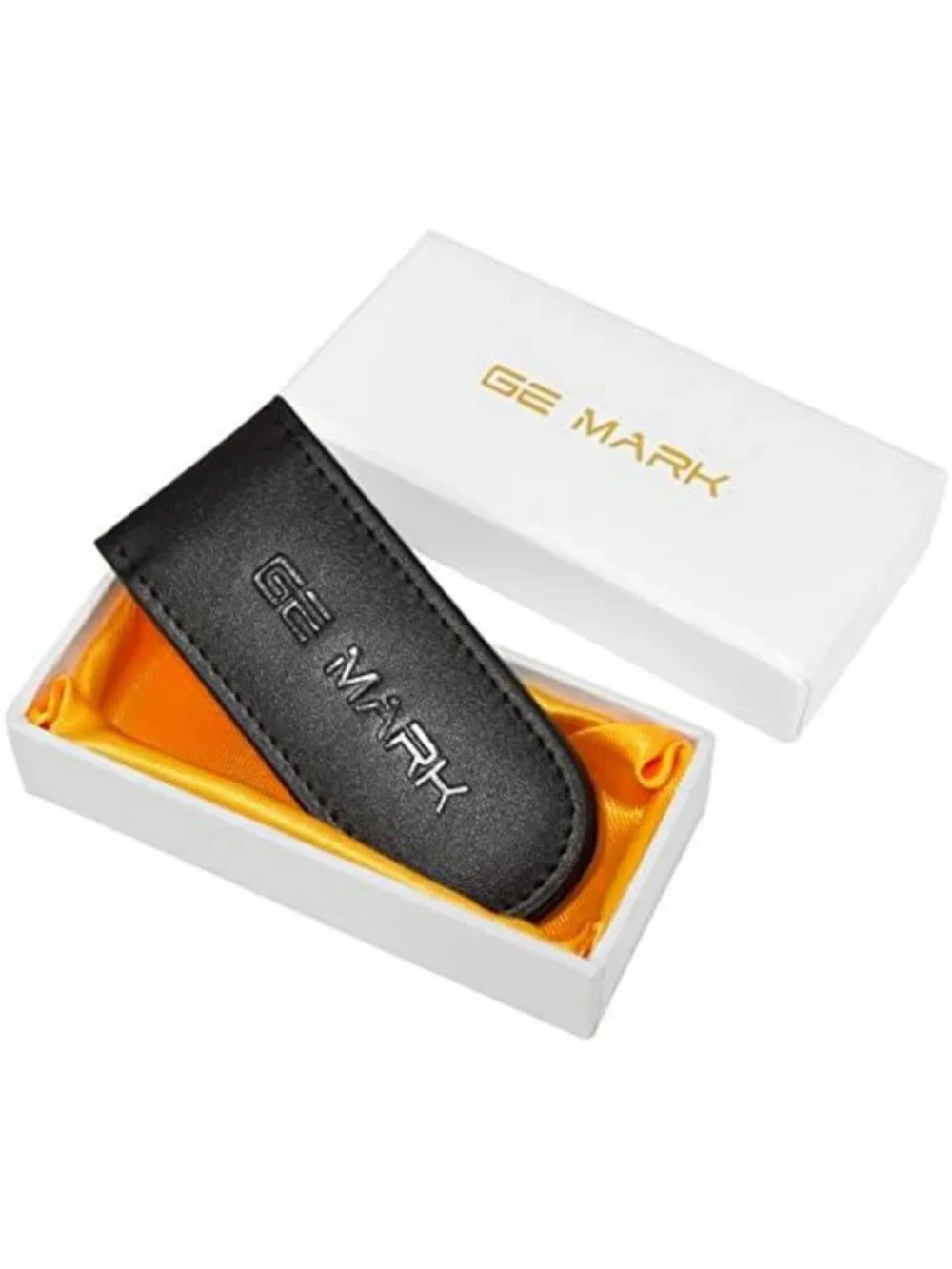 Stylish Leather Money Clip with Strong Magnets - Holds 30 Banknotes & Cards